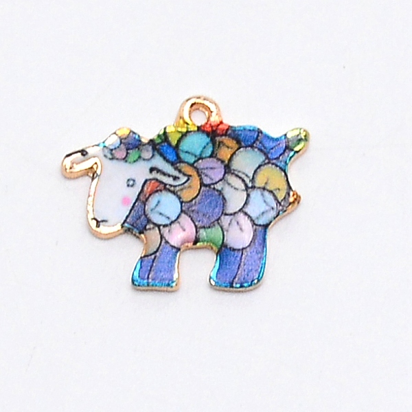 

PandaHall Alloy Enamel Pendants, Light Gold, Sheep, Colorful, 17x21x1.5mm, Hole: 1.2mm Alloy+Enamel Sheep