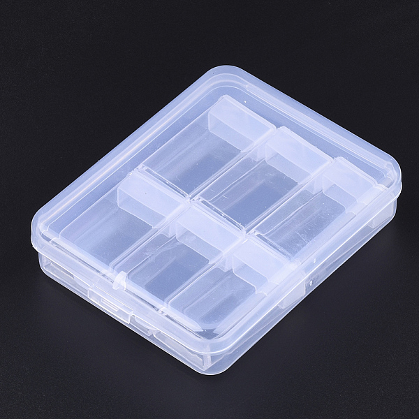 

PandaHall Plastic Bead Containers, Flip Top Bead Storage, For Seed Beads Storage Box, with PP Plastic Packing Box, Rectangle, Clear, 6pcs...