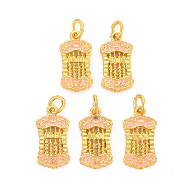 

PandaHall Rack Plating Alloy Enamel Pendants, Long-Lasting Plated, Matte Style, Cadmium Free & Nickel Free & Lead Free, with Jump Rings..., Pink