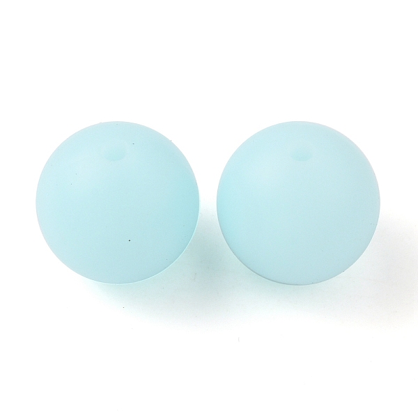 

PandaHall Luminous Round Food Grade Silicone Beads, Chewing Beads For Teethers, DIY Nursing Necklaces Making, Light Sky Blue, 15x14.5mm...