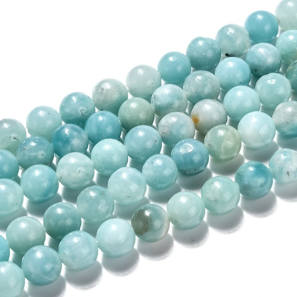 

PandaHall Natural Amazonite Beads Strands Grade A+, Round, 8mm, Hole: 1mm, about 49pcs/strand, 15.47 inch(39.3cm) Amazonite Round