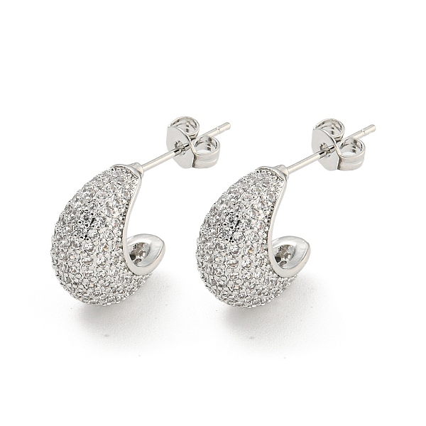 Teardrop Brass Pave… - image