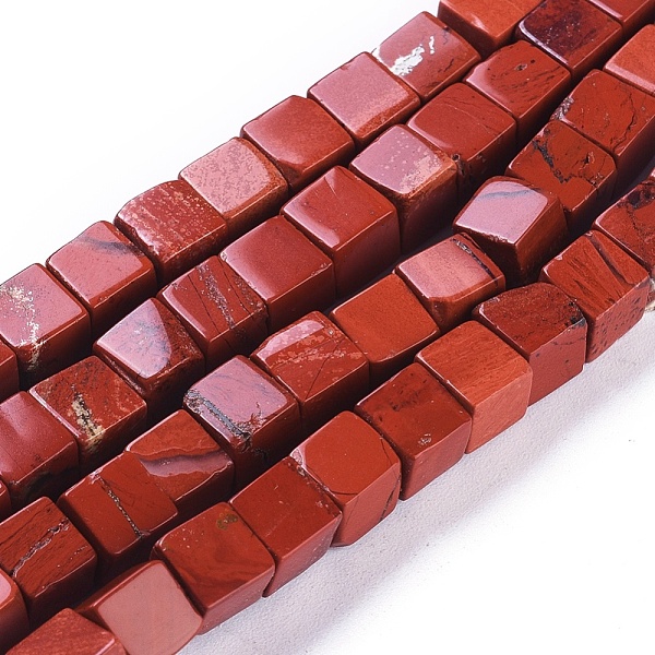 

PandaHall Natural Red Jasper Beads Strands, Cube, 5.5~6.5x5.5~6.5x5.5~6.5mm, Hole: 0.8mm, about 62pcs/strand, 15.63 inch(39.7cm) Red Jasper...