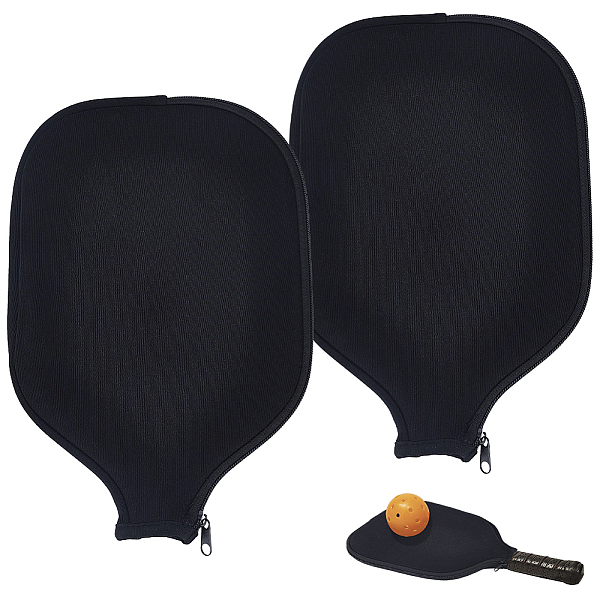 

PandaHall Cloth Tennis Racket Cover Bags, with Zipper, Black, 305x210x20mm Cloth Others Black