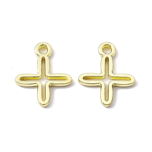

PandaHall Rack Plating Alloy Charms, Cadmium Free & Lead Free, Corss Charm, Light Gold, 14.5x12x1.5mm, Hole: 1.5mm Alloy Cross