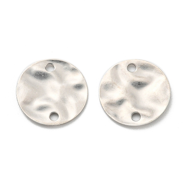 

PandaHall Brass Links Connectors, Long-Lasting Plated, Flat Round, Twist, Platinum, 12x1mm, Hole: 1.4mm Brass Flat Round