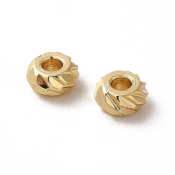 

PandaHall Rack Plating Brass Spacer Beads, Long-Lasting Plated, Rondelle, Real 18K Gold Plated, 4x2mm, Hole: 1.5mm Brass Rondelle