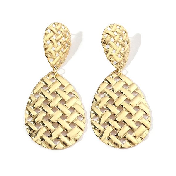 

PandaHall 201 Stainless Steel Teardrop Dangle Stud Earrings, with 304 Stainless Steel Earring Pins, Golden, 66x29.5mm 201 Stainless Steel...