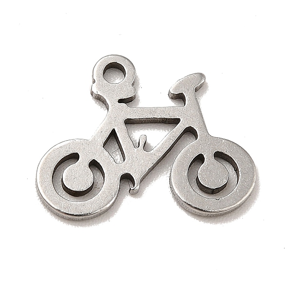 

PandaHall 201 Stainless Steel Pendants, Bicycle Charms, Stainless Steel Color, 11x14x1mm, Hole: 1.2mm 201 Stainless Steel Others