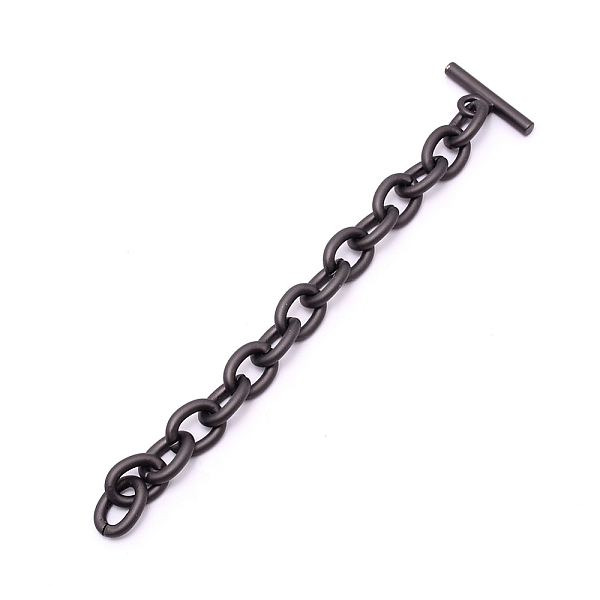 

PandaHall Iron Cable Chain Tape, with Zinc Alloy Bar, Bag Replacement Accessoris, Matte Gunmetal Color, 162mm Iron