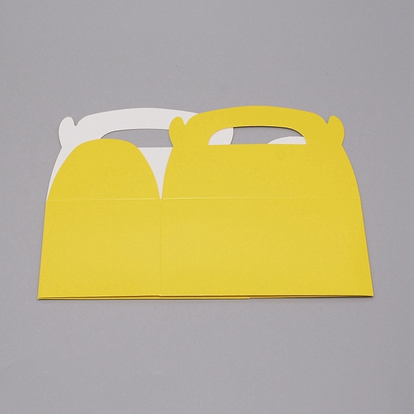 Solid Color Paper Fold Cakes Boxes