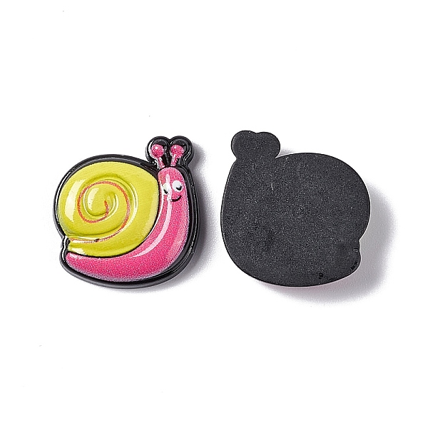 

PandaHall Opaque Resin Cabochons, Snail, Yellow, 19x19.5x5mm Resin Snail Yellow
