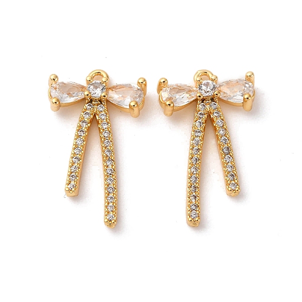 Brass Micro Pave Cubic Zirconia Pendants
