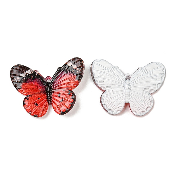 

PandaHall Opaque Acrylic Pendants, Butterfly, Red, 30x4.5x41mm, Hole: 1.5mm Acrylic Butterfly Red