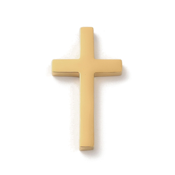 

PandaHall Ion Plating(IP) 304 Stainless Steel Pendants, Laser Cut, Cross Charm, Real 18K Gold Plated, 31x17x3mm, Hole: 1.8mm 304 Stainless...