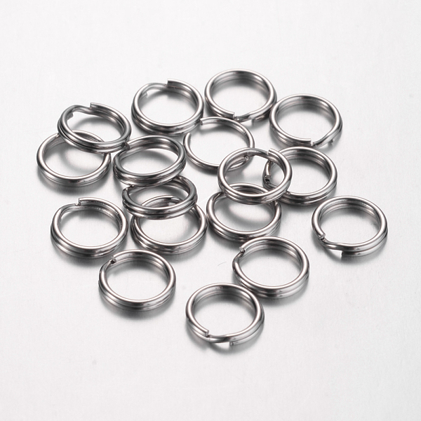 

PandaHall 304 Stainless Steel Split Rings, Double Loops Jump Rings, Stainless Steel Color, 8x1.5mm, about 6.5mm inner diameter 304 Stainless...