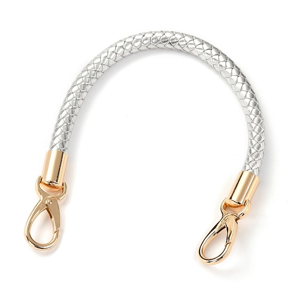 

PandaHall PU Leather Bag Strap, with Alloy Swivel Clasps, Bag Replacement Accessories, Silver, 41.5x1cm Iron Silver