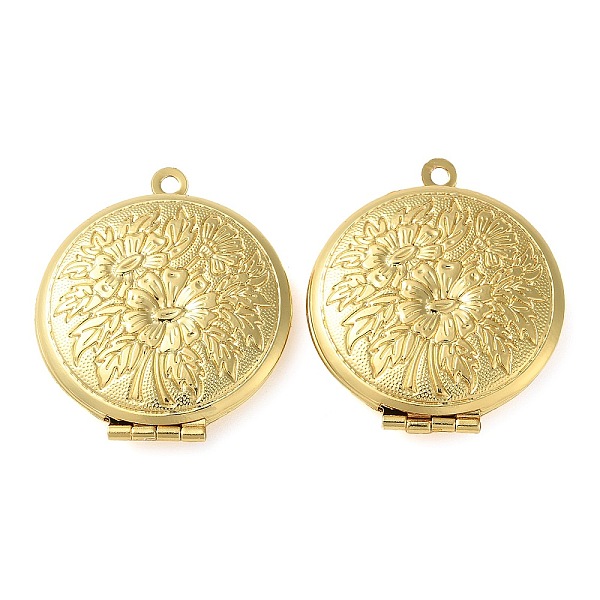 

PandaHall Rack Plating Brass Locket Pendants, Photo Frame Charms for Necklaces, Lead Free & Cadmium Free, Long-Lasting Plated, Flat Round...
