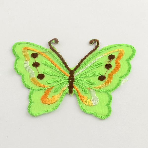 

PandaHall Butterfly Costume Accessories Computerized Embroidery Cloth Iron On Patches, Appliques, Mixed Color, 65x86x1mm, 9pcs/card Cloth..., Multicolor