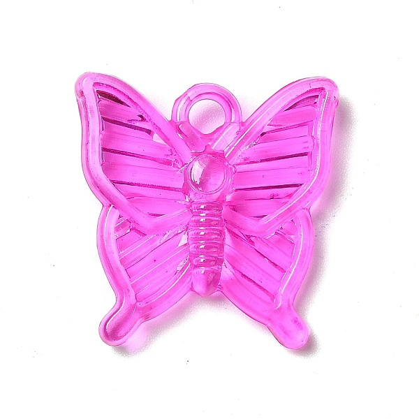 

PandaHall Transparent Acrylic Pendants, Butterfly Charm, Mixed Color, 23.5x23x4mm, Hole: 3mm, about 530pcs/500g Acrylic Butterfly Multicolor