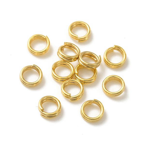 

PandaHall Brass Split Rings, Lead Free & Cadmium Free, Double Loops Jump Rings, Real 24K Gold Plated, 24 Gauge, 4x1.7mm, Inner Diameter: 3mm...