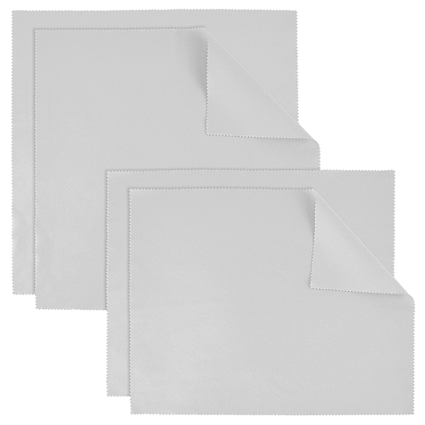 

PandaHall Beebeecraft 4Pcs 2 Style Silver Polishing Cloth, Jewelry Cleaning Cloth, Sterling Silver Anti-Tarnish Cleaner, Gray...