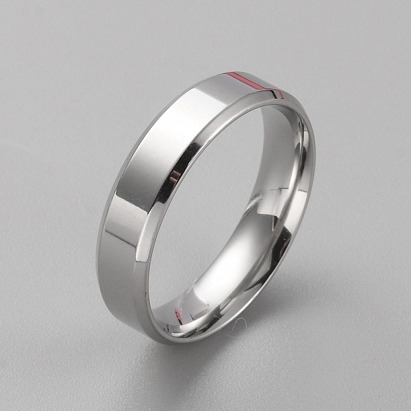 

PandaHall Stainless Steel Simple Plain Band Ring for Men Women, Stainless Steel Color, Inner Diameter: 21.8mm Stainless Steel