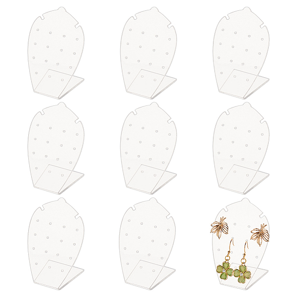 

PandaHall FINGERINSPIRE 10 Pcs L-Shape Acrylic Earrings Stand 3 inch High 15 Holes Clear Acrylic Slant Back Necklace Display Holder Jewelry...