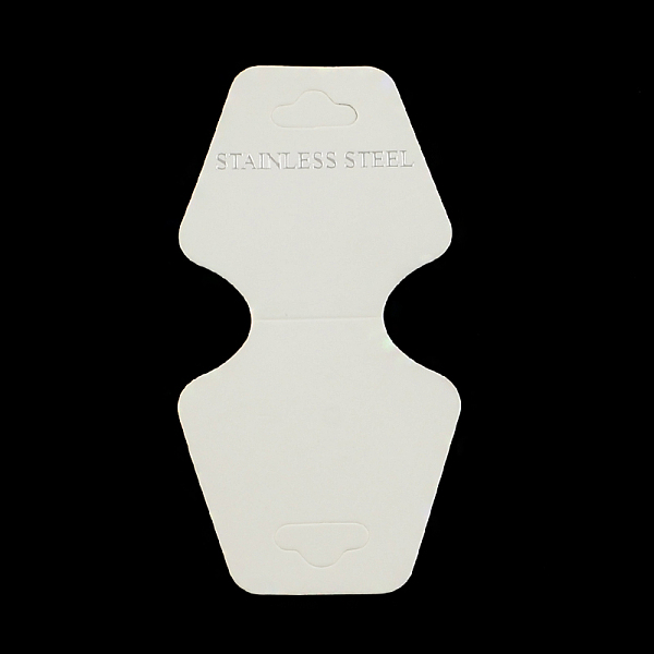 

PandaHall Cardboard Necklace & Bracelet Display Cards, White, 100x48x0.5mm Paper Trapezoid White