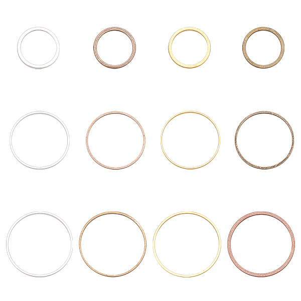 

PandaHall CHGCRAFT Brass Linking Rings, Mixed Color, 10x1mm, 360pcs/box Brass Ring