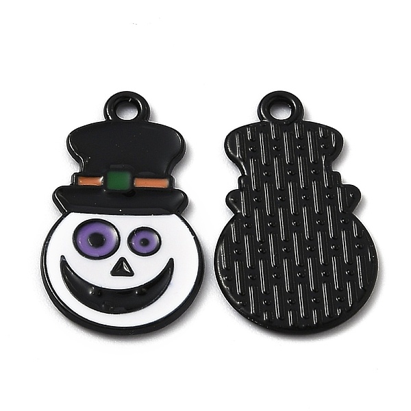 

PandaHall Alloy Enamel Pendants, for Halloween Day, Grimace, Colorful, Electrophoresis Black, 25x14.5x1.2mm, Hole: 1.8mm Alloy+Enamel Others