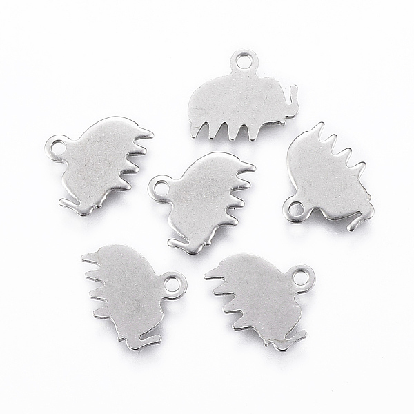 

PandaHall 304 Stainless Steel Charms, Stamping Blank Tag, Elephant, Stainless Steel Color, 10x12x0.8mm, Hole: 1.2mm Stainless Steel Elephant