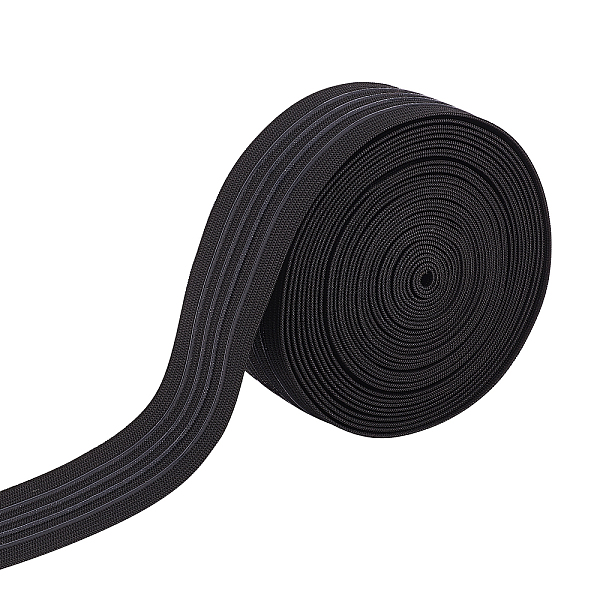 Benecreat 6 ярд 37 мм шириной нескользящая резинка прямая силиконовая эластичная лента для захвата плоский пояс для проекта шитья одежды