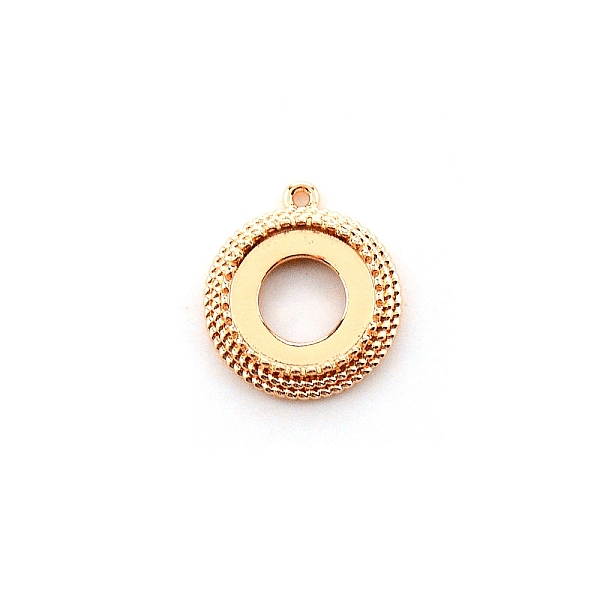 

PandaHall Brass Pendant Cabochon Settings, Flat Round, Light Gold, Tray: 10.4mm, 16x14x2.5mm, Hole: 1mm Brass Flat Round