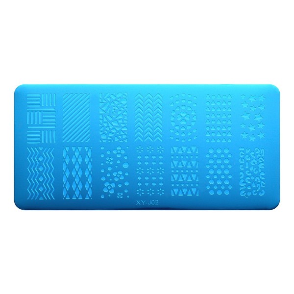 

PandaHall Stainless Steel Nail Art Templates Stamping Plate Set, Nail Image Templates, Rectangle Manicure Template Kit, Geometric Pattern...