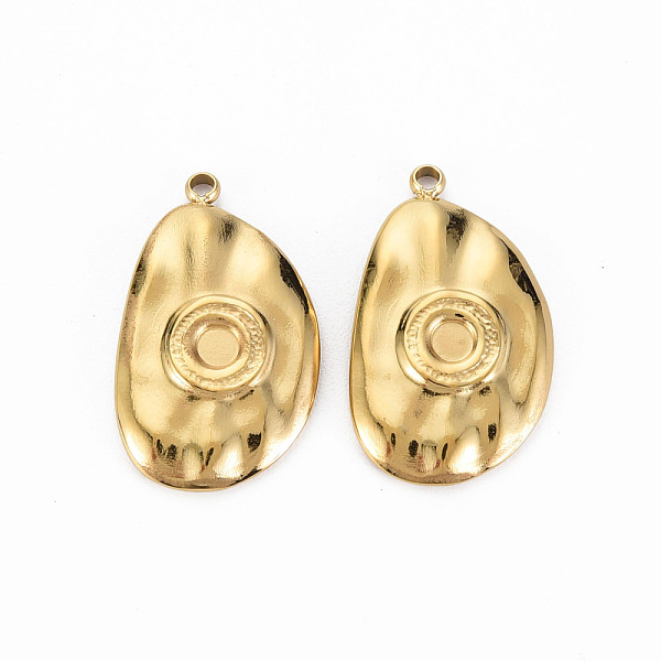 

PandaHall Ion Plating(IP) 304 Stainless Steel Pendant Cabochon Settings, Cadmium Free & Nickel Free & Lead Free, Oval, Real 14K Gold Plated...