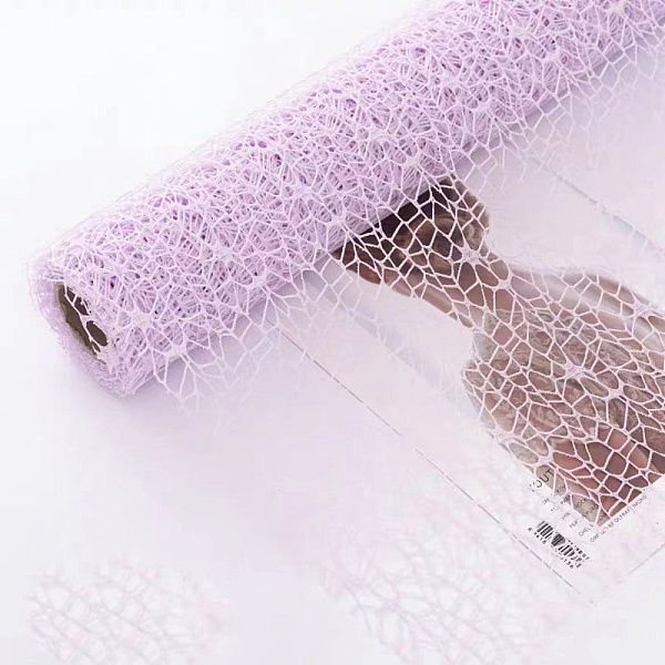 

PandaHall Cloth Mesh for Flower Bouquet Wrapping, Plum, 4500x500mm Cloth Purple