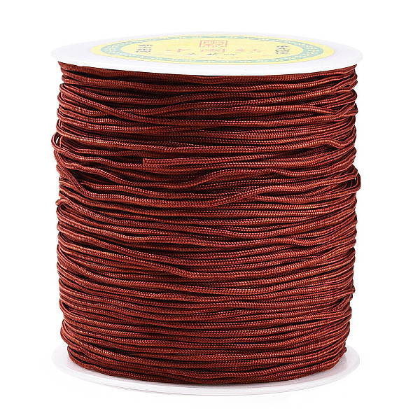 

PandaHall Nylon Thread, FireBrick, 1.5mm, about 120.29 yards(110m)/roll Nylon Red