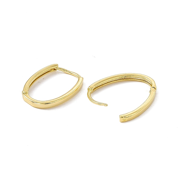

PandaHall Brass Oval Hinged Hoop Earrings for Men Women, Cadmium Free & Lead Free, Real 24K Gold Plated, 20.5x13.5x1.5mm, Pin: 0.8mm Brass...
