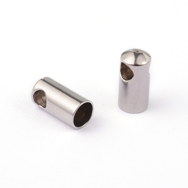 

PandaHall 304 Stainless Steel Cord Ends, Stainless Steel Color, 9.2x4.5mm, Hole: 2mm, Inner Diameter: 3.9mm 304 Stainless Steel