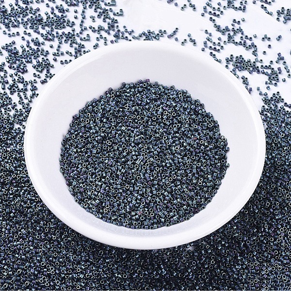 

PandaHall MIYUKI Delica Beads Small, Cylinder, Japanese Seed Beads, 15/0, (DBS0325) Matte Metallic Blue Iris, 1.1x1.3mm, Hole: 0.7mm, about...