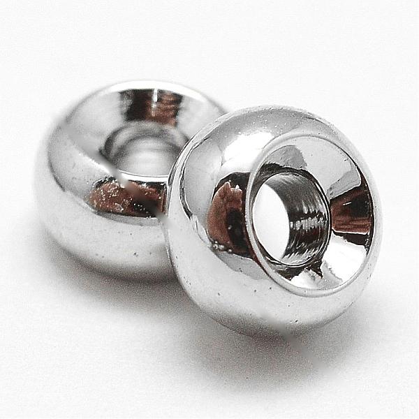 

PandaHall Brass Spacer Beads, Rondelle, Cadmium Free & Nickel Free & Lead Free, Real Platinum Plated, 5x3mm, Hole: 2mm Brass Rondelle