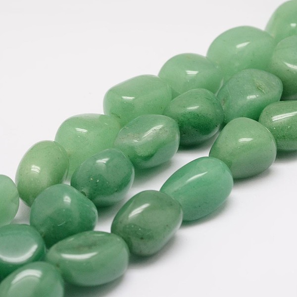 

PandaHall Natural Green Aventurinee Bead Strands, Nuggets, 18~25x16~18x12~16mm, Hole: 2mm, about 22~25pcs/strand, 15.75 inch Green...