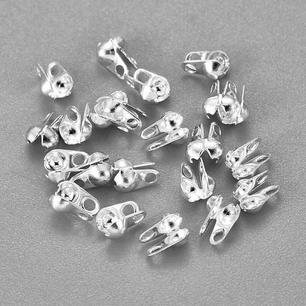 

PandaHall 304 Stainless Steel Bead Tips, Calotte Ends, Clamshell Knot Cover, Silver, 4.5x3.5mm, Hole: 0.5mm 304 Stainless Steel