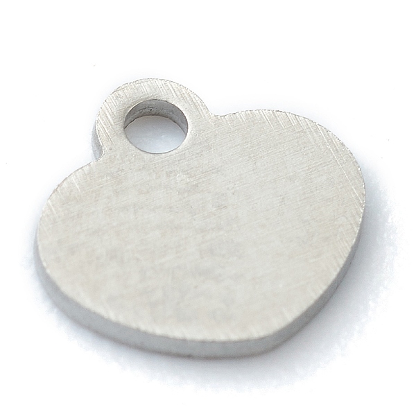 

PandaHall 304 Stainless Steel Charms, Stamping Blank Tag, Laser Cut, Heart, Stainless Steel Color, 6x5.5x0.6mm, Hole: 1mm 304 Stainless...