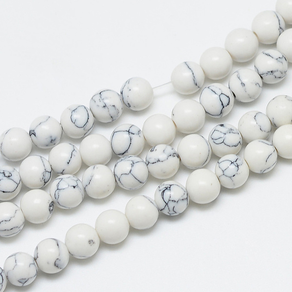 Synthetic Howlite Beads Strands