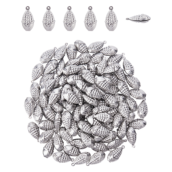 

PandaHall DICOSMETIC 100Pcs Corn Pendant Stainless Steel Small Pendant Cute Mini Food Charms for DIY Jewelry Making Accessory Bracelet...