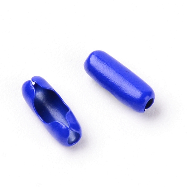 

PandaHall Iron Ball Chain Connectors, Column, Medium Blue, 8.5x3mm, 10pcs/bag Iron