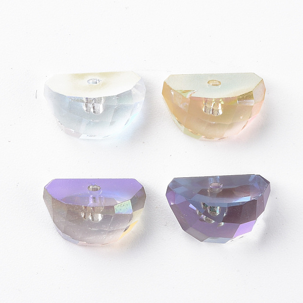 

PandaHall Electroplated Glass Charms, Faceted, Watermelon, Mixed Color, 8x11x7mm, Hole: 1.2mm, about 48pcs/board, 4board/box Glass Others..., Multicolor