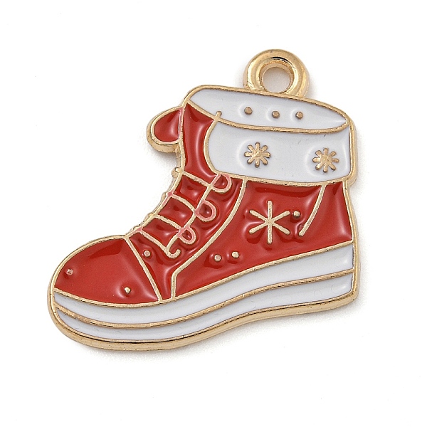 Christmas Theme Alloy Enamel Pendants